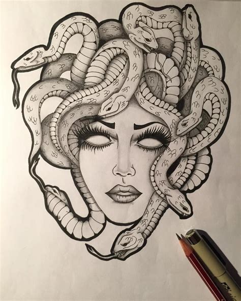 versace tattoo design|medusa tattoo outline sketch.